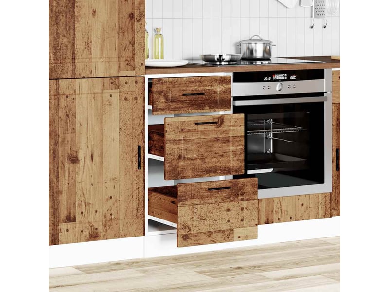 Meuble de rangement, armoire de cuisine porto vieux bois bois d'ingénierie shl6036 - Conforama C