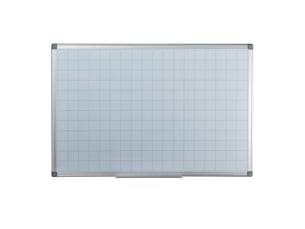 Tableau blanc magnétique mural pratique pour organisation 60 x 90 cm en fer blanc 13_0009566