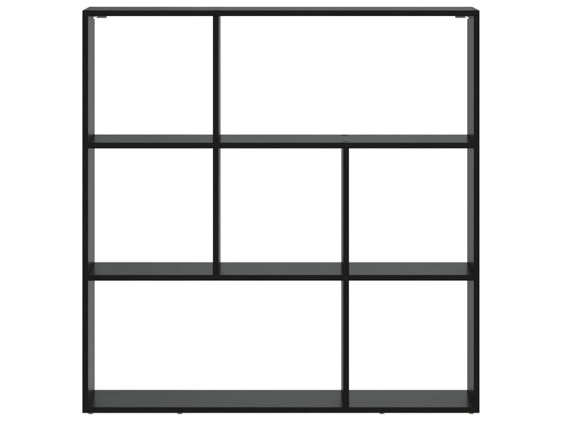  Bibliothèque, armoire à livres 102 x 29 x 103,5 cm bois d'ingénierie chêne noir shl759  - Conforama E