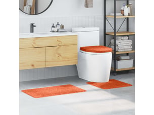 Ensemble de tapis de bain antidérapants 3 pc orange 50 x 80 cm cf64755