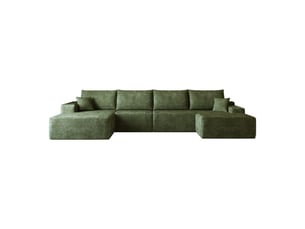 Canapé d'angle compressé gauche fixe <strong>LEYTN</strong> <strong></strong> 5 places Tissu