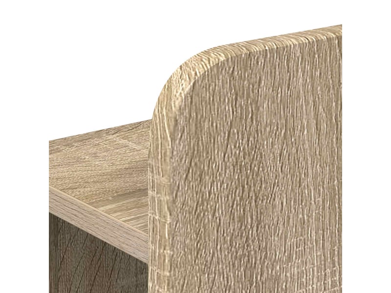  Lit simple- lit adulte -  cadre de lit avec rangement chêne sonoma 80 x 200 cm  - Conforama D