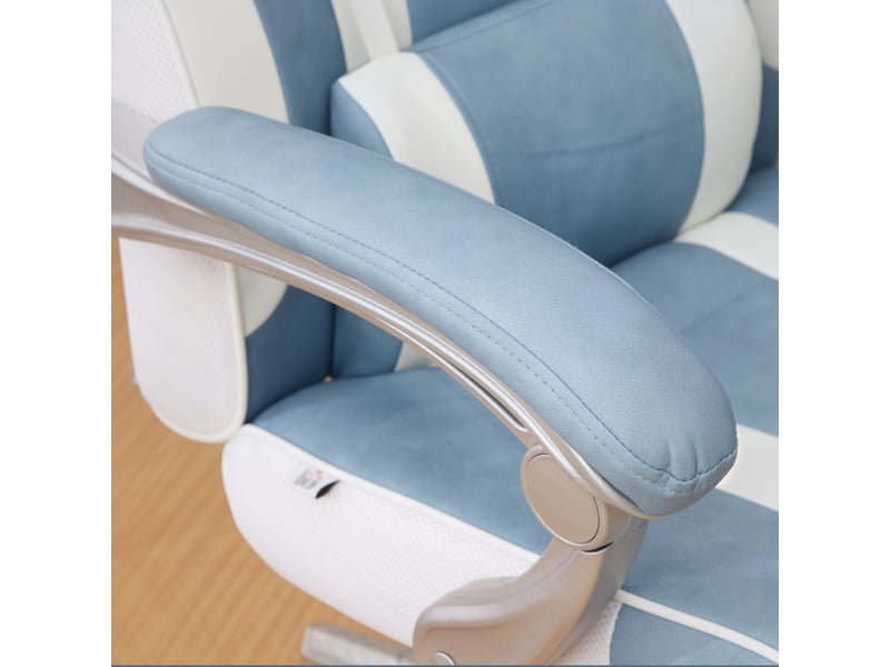  Chaise gaming envesaot fauteuil ergonomique repose-pieds bleu  - Conforama D