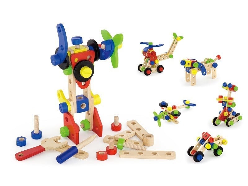  Jeu de construction viga 50382 - 68 pièces en bois 6934510503826 - Conforama A