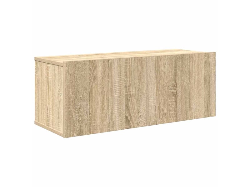  Ensemble de meubles tv - banc tv - meuble de rangement 7 pcs chêne sonoma bois d'ingénierie  - Conforama D