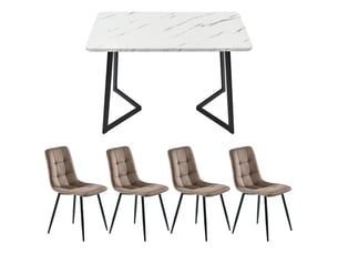 Ensemble table rectangulaire  4 chaise(s)  <strong></strong> <strong></strong> 