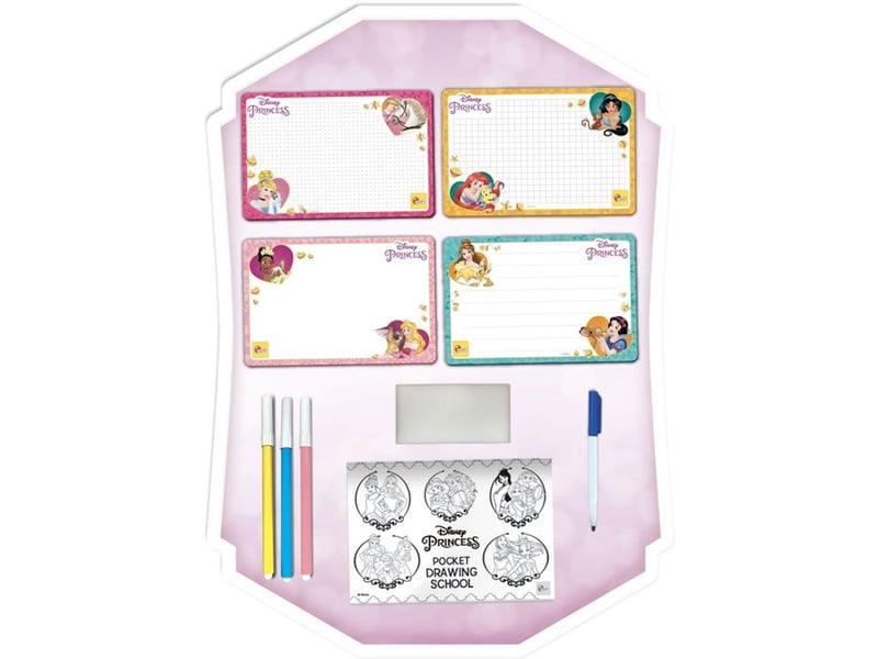  Studio de dessin princesses de poche 4 ardoises effaçables feutres dès 3 ans 92901 - Conforama B