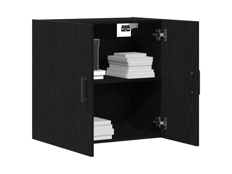  Meuble mural, meuble de rangement salon 60 x 31 x 60 cm bois d'ingénierie chêne noir shl24  - Conforama C