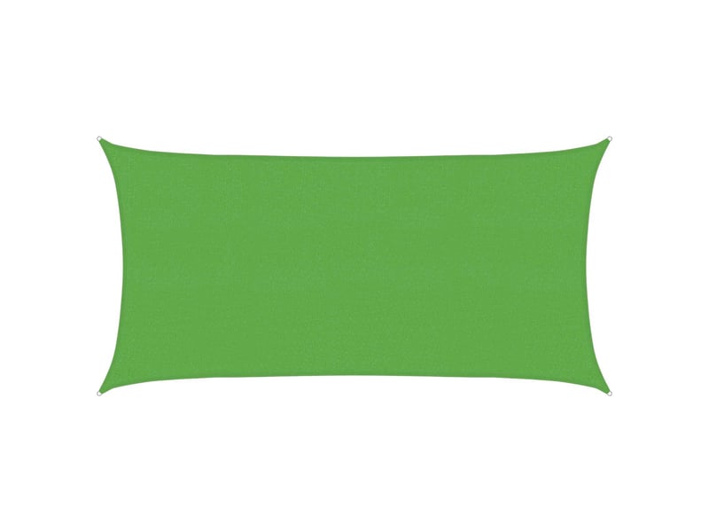  Voile d'ombre - voile d'ombrage - voile parasol 2 x 6 m hdpe rectangulaire vert clair  - Conforama B