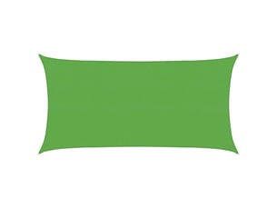 Voile d'ombre - voile d'ombrage - voile parasol 2 x 6 m hdpe rectangulaire vert clair