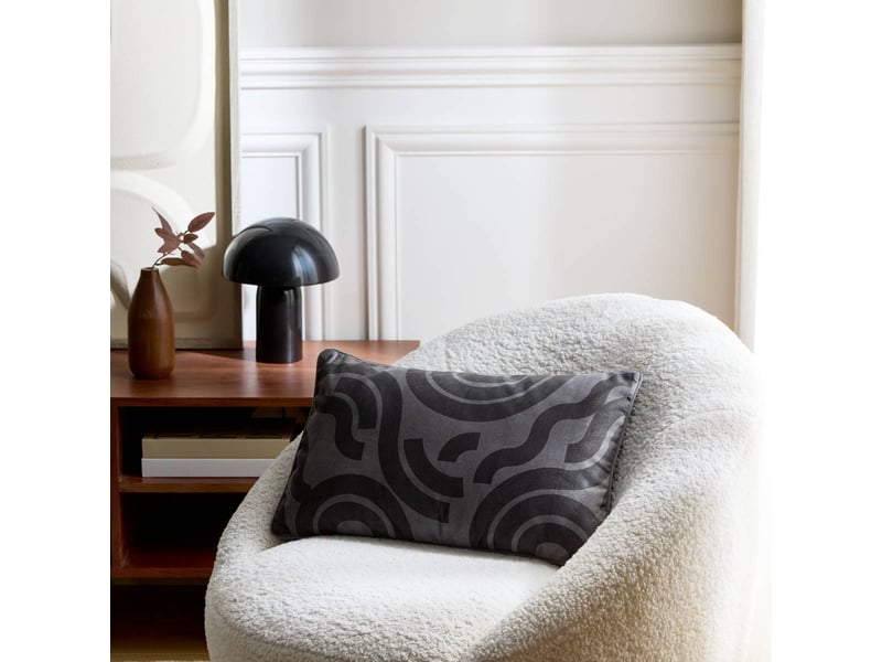  Coussin lilou rectangulaire 30x50cm gris LILOU - Conforama B