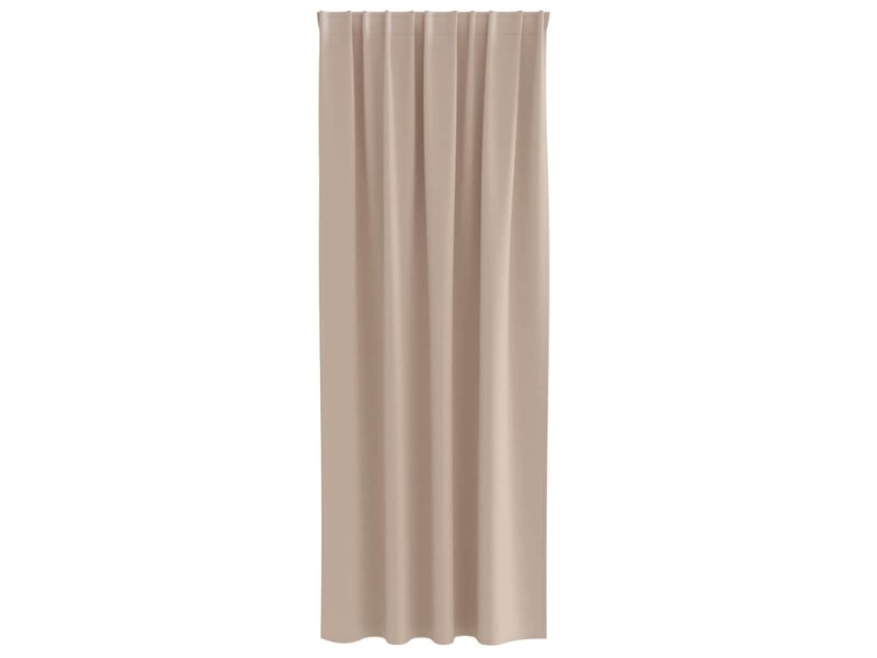 Lot de 2 rideaux occultants, rideaux black-out avec anneaux taupe 245 x 140 cm cf44777 - Conforama D