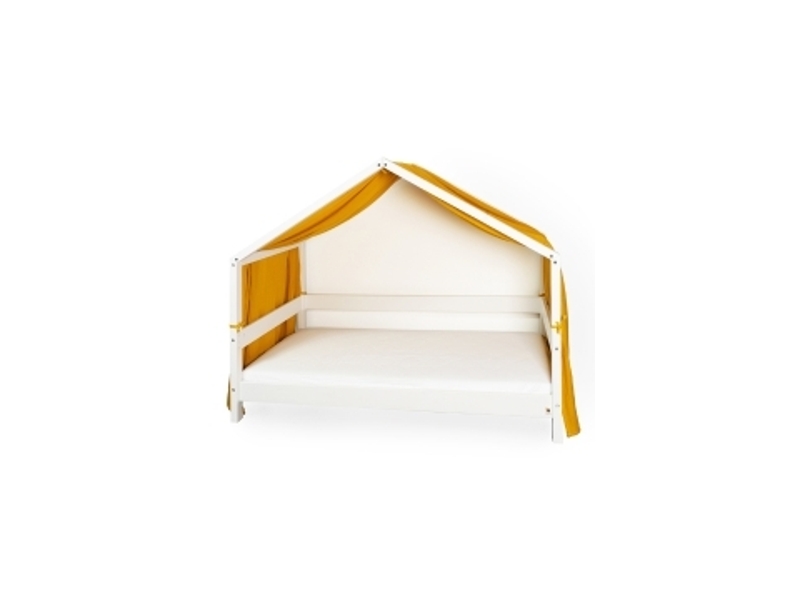  Yappymuslin - rideaux pour lit yappyhytte 75x360 cm - moutarde 4754010388585 - Conforama A