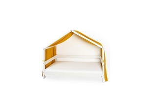 Yappymuslin - rideaux pour lit yappyhytte 75x360 cm - moutarde