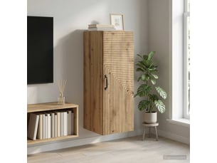 Armoire     <strong></strong> <strong></strong> coloris bois clair largeur 33 cm
