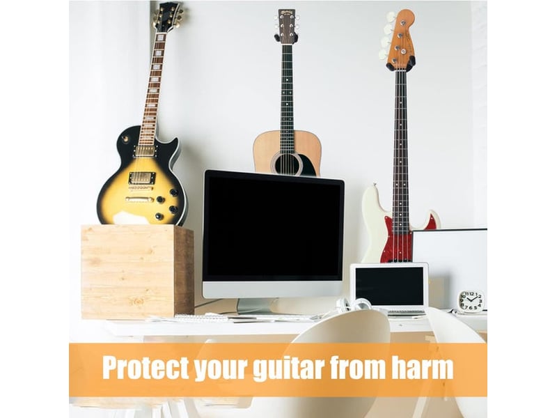 Crochets muraux supports muraux en bronze pour guitare – sûrs et élégants, adaptés aux basses, guitares électriques et guitares acoustiques, lot de 4, orange - hrc0004740ly HRC0004740LY - Conforama E