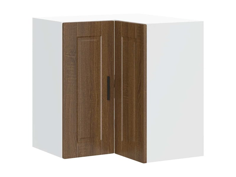 Armoire d'angle murale de cuisine porto chêne marron - Conforama A