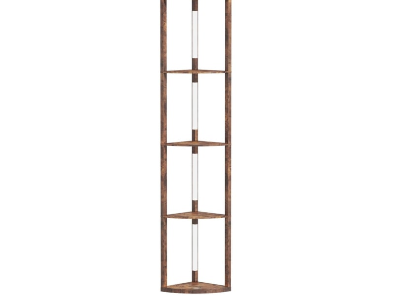  Lampadaire led 41x29,5x163,5 cm réglable mdf marron rustique  - Conforama A
