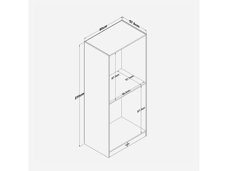  Armoire dressing 2 portes avec barre de penderie luxe  - Conforama D