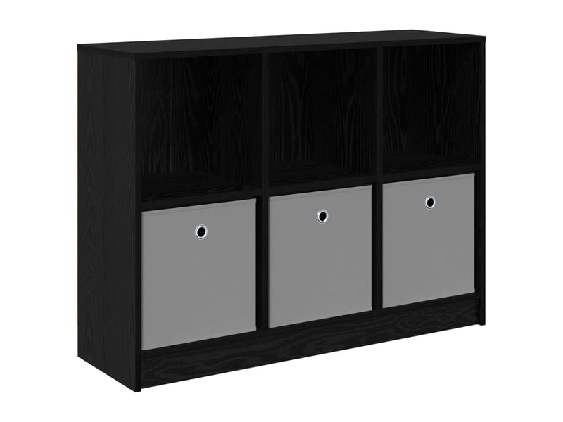  Buffet - bahut - meuble de rangement chêne noir 102 x 32 x 73,5 cm  - Conforama A