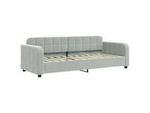Lit simple 80x200 cm    coloris gris