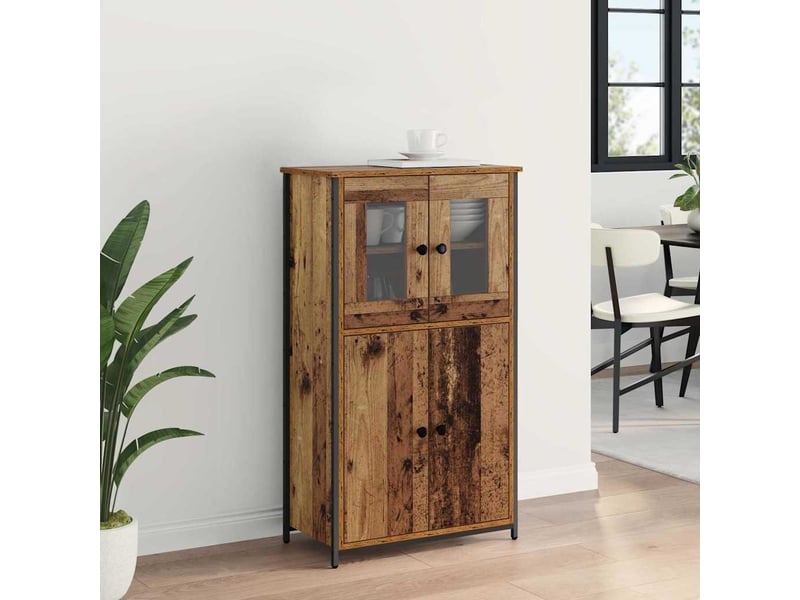  Buffet - haut armoire bois ancien 62 x 32 x 106,5 cm bois d'ingénierie  - Conforama D