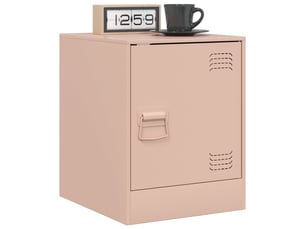 Lot de 2 tables de chevet - cabinet de chevet - table de nuit rose 34,5x39x44 cm acier