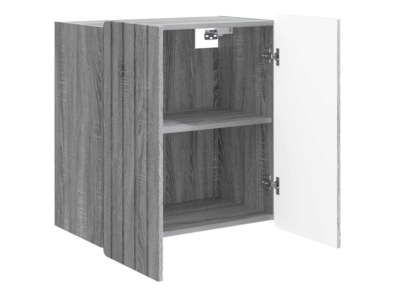  Armoire murale salon, meuble de rangement sonoma gris 59 x 31 x 64 cm bois d'ingénierie  - Conforama C
