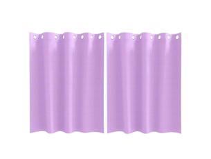 Lot de 2 rideaux occultants, rideaux black-out avec anneaux pourpre 140 x 140 cm cf44729