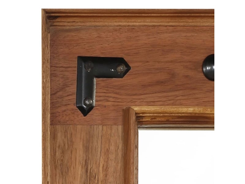  Miroir de salle de bain, miroir de toilette bois d'acacia massif 50 x 80 cm cf62654  - Conforama C