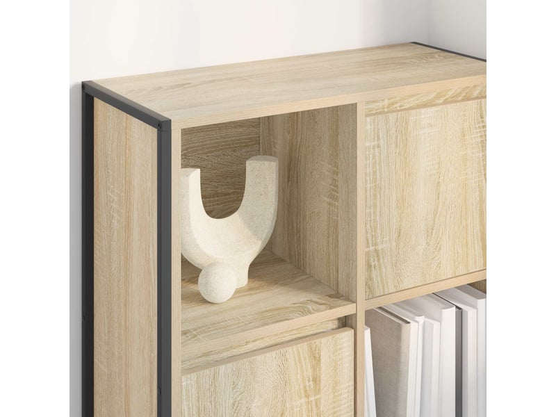  Bibliothèque, armoire à livres 68 x 30 x 108.5 cm bois d'ingénierie sonoma  - Conforama D