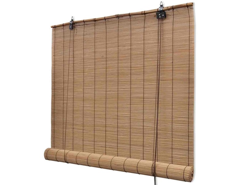  Store enrouleur, store roulant bambou marron 120x160 cm cf47242  - Conforama B
