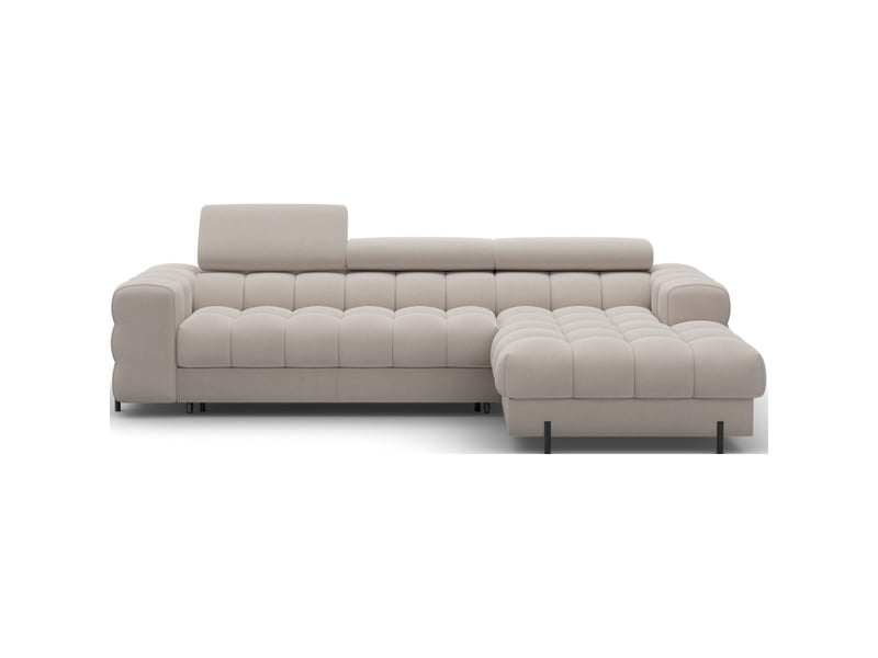  Canapé d'angle droit convertible beige confort premium 285x99x181cm filtro  - Conforama A