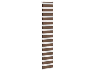 Store zèbre, store de fenêtre marron 40x200 cm largeur du tissu 35,9 cm polyester cf48701