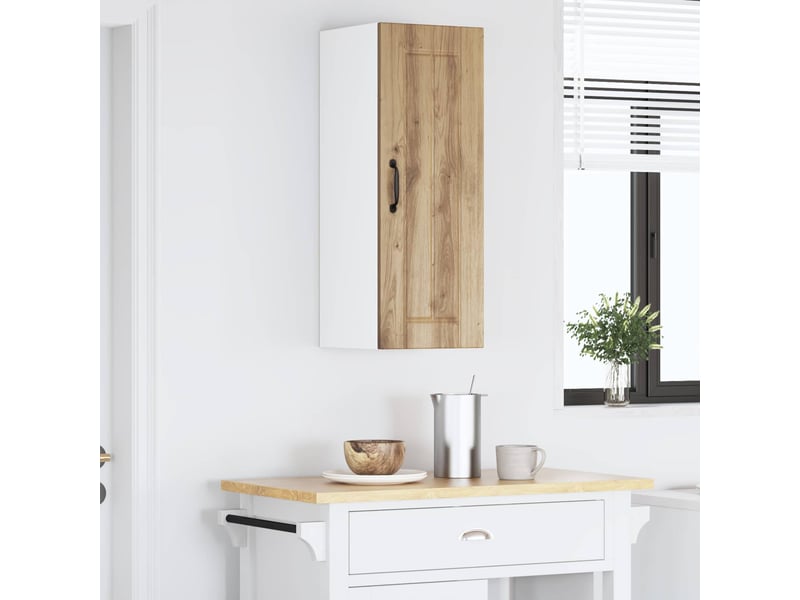  Meuble mural de cuisine, armoire de cuisine chêne artisanal 30x31x80cm shl6491  - Conforama D