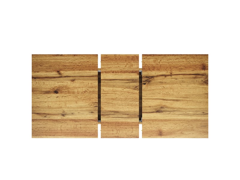  Table extensible 6 à 8 personnes avec rallonge pour salle à manger en mdf 120160×80×76 cm noyer  - Conforama D