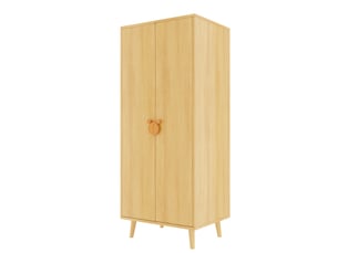 Armoire WISHDOR coloris bois clair largeur 70 cm