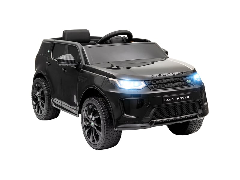  Voiture électrique pour enfants, véhicule 12 v avec télécommande, lumières led, musique et klaxon, 3-6 ans, noir  - Conforama B