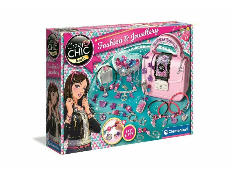  Coffret bijoux clementoni 17651 crazy chic - sac à main créatif 8005125176519 - Conforama A