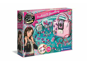 Coffret bijoux clementoni 17651 crazy chic - sac à main créatif