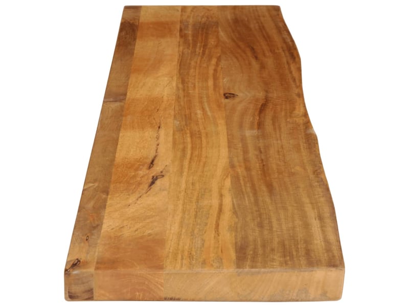  Dessus de table, plateau de table à bord vivant 180x40x2,5cm bois massif manguier  - Conforama D
