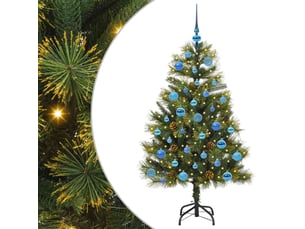 Sapin de noël - arbre de noël artificiel avec branches pliables et cônes 150 cm