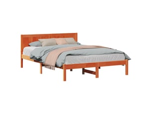 Lit 2 places 150x200 cm    coloris marron