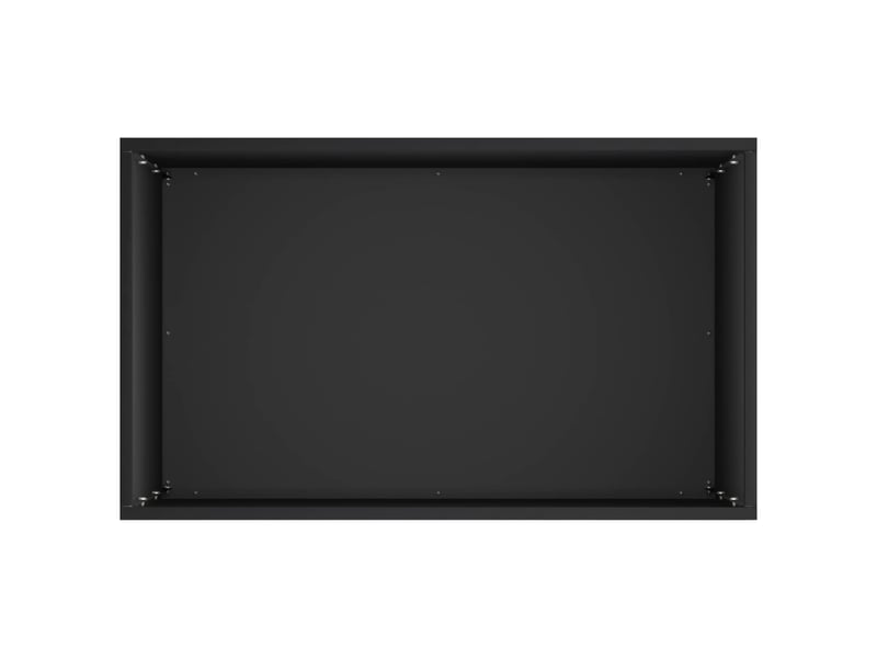 Jardinière - cache-pot de jardin noir 50 x 30 x 75 cm acier laminé à froid - Conforama D