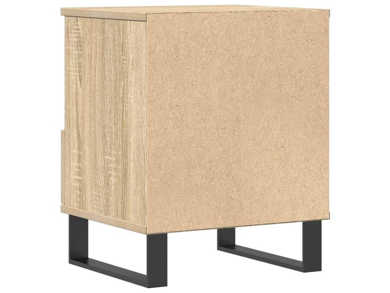  Lot de 2 tables de chevet - cabinet de chevet - table de nuit chêne sonoma 40x35x50 cm bois ingénierie  - Conforama E