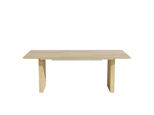 Table à manger extensible en mdf coloris chêne 140-200x90x75 cm - pangivo