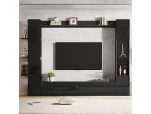 Meuble tv coloris noir 245 cm WISHDOR  