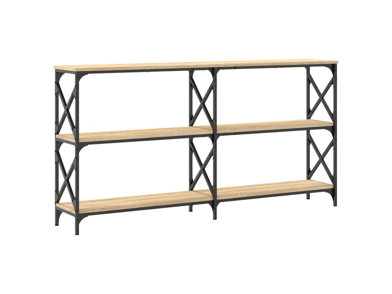  Table de chevet - table console chêne sonoma 156x28x80,5 cm bois d'ingénierie  - Conforama E