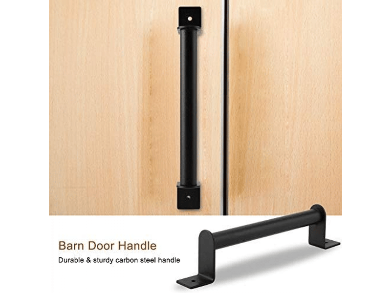  Poignée de porte coulissante en acier au carbone noir antique pour chambre à coucher, bureau, salle de bain et toilettes.  - Conforama D
