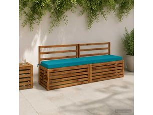 Coussin de banc, coussin d'assise, coussin de canapé soest 100 % polyester turquoise 170 x 40 x 8 cm cf53646